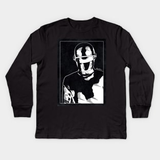 GORT - The Day the Earth Stood Still (Black and White) Kids Long Sleeve T-Shirt